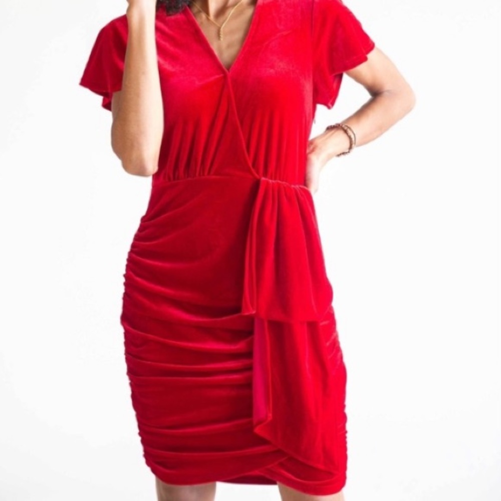 Sugarlips Red Velvet Dress Size M